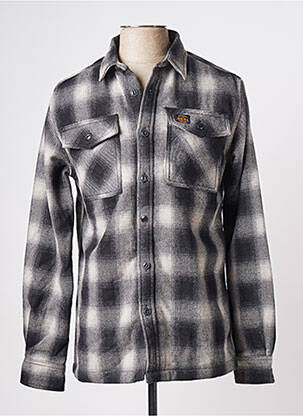Chemise manches longues multicolore SUPERDRY homme