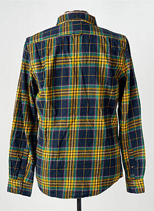 Chemise manches longues jaune SUPERDRY homme