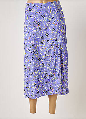 Jupe mi-longue violet PIECES femme