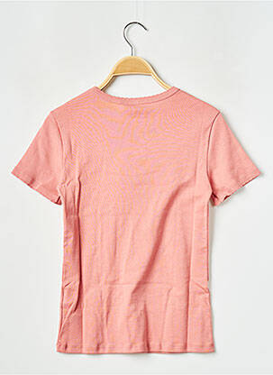 T-shirt col rond rose PETIT BATEAU femme