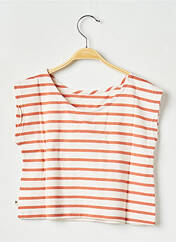 T-shirt orange ARSENE ET LES PIPELETTES pour fille seconde vue