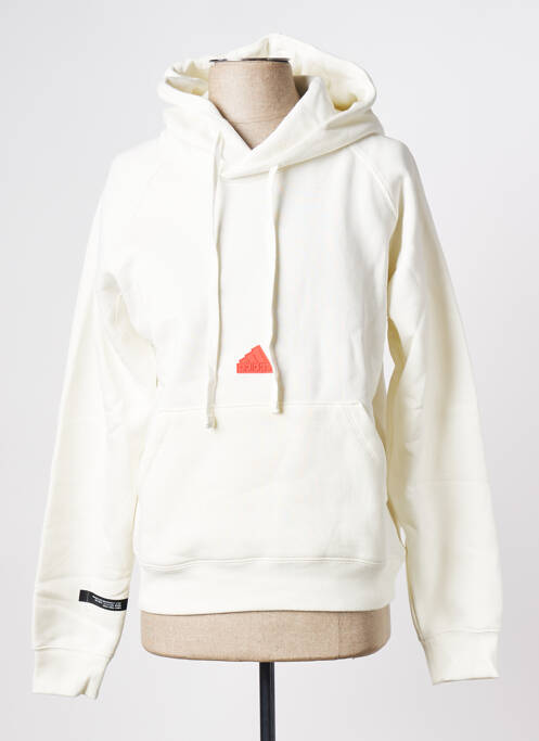 Sweat-shirt blanc ADIDAS pour homme