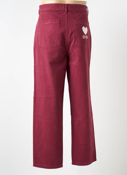 Jeans coupe droite rouge ARTE pour homme