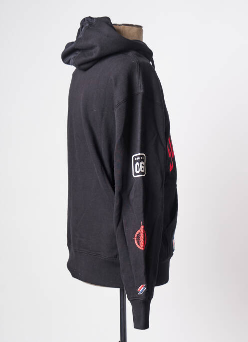 Sweat-shirt noir SUPERDRY pour homme