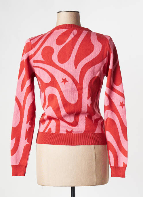 Gilet manches longues rose THINKING MU pour femme