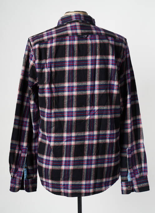 Chemise manches longues violet SUPERDRY pour homme