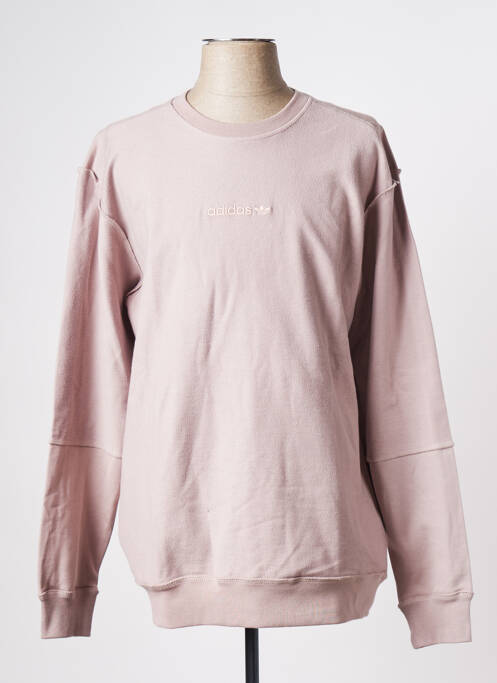 Sweat-shirt marron ADIDAS pour homme