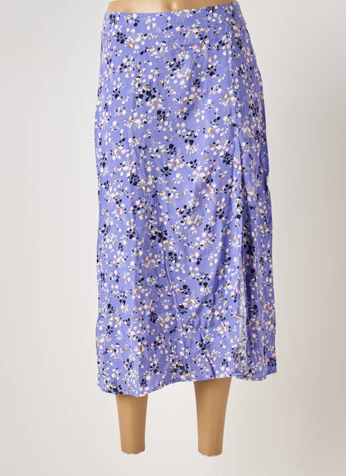 Jupe mi-longue violet PIECES pour femme