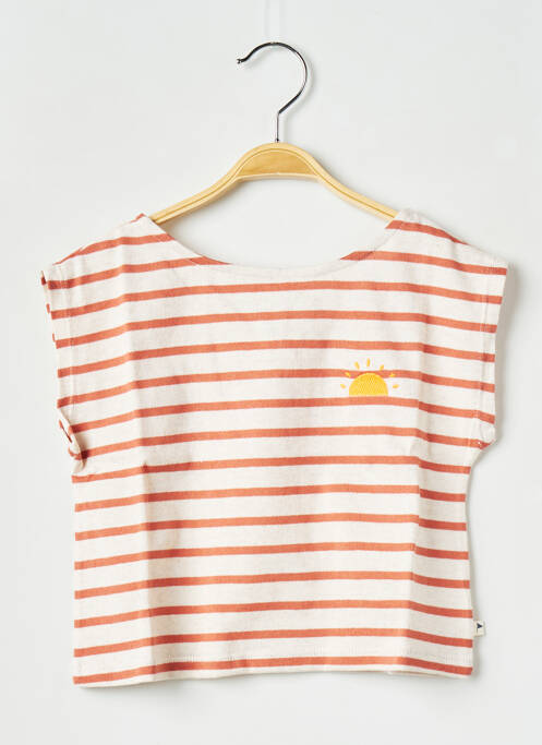 T-shirt orange ARSENE ET LES PIPELETTES pour fille