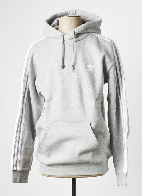 Sweat-shirt gris ADIDAS pour homme