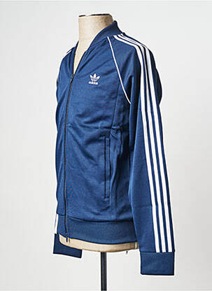Gilet manches longues bleu ADIDAS homme