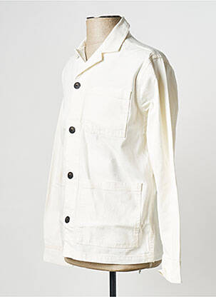 Veste casual blanc KNOWLEDGE COTTON APPAREL homme