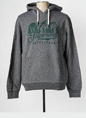 Sweat-shirt gris SUPERDRY pour homme seconde vue