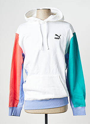 Sweat-shirt à capuche col rond violet PUMA homme