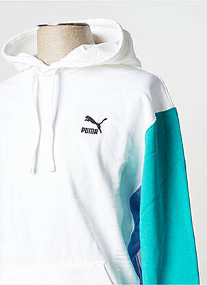 Sweat-shirt à capuche col rond violet PUMA homme