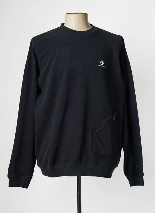 Sweat-shirt noir CONVERSE pour homme