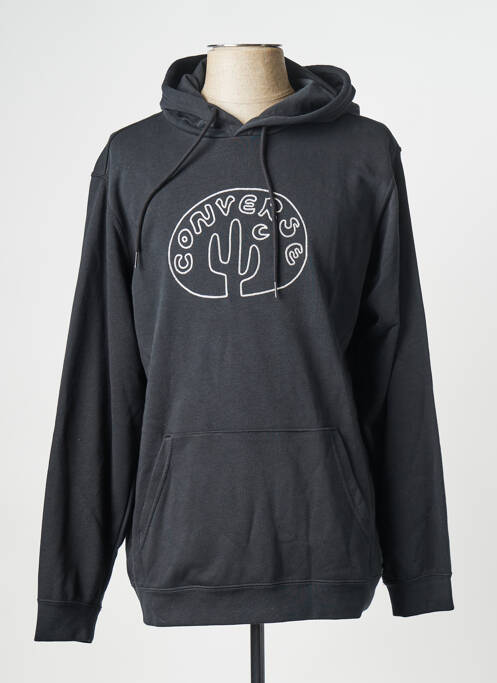 Sweat-shirt noir CONVERSE pour homme