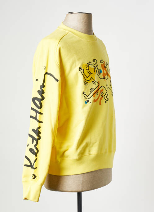 Sweat-shirt jaune CONVERSE homme