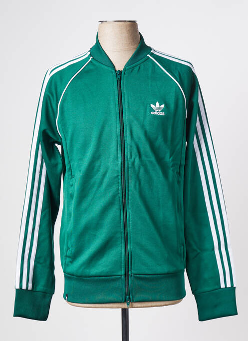 Gilet manches longues vert ADIDAS pour homme