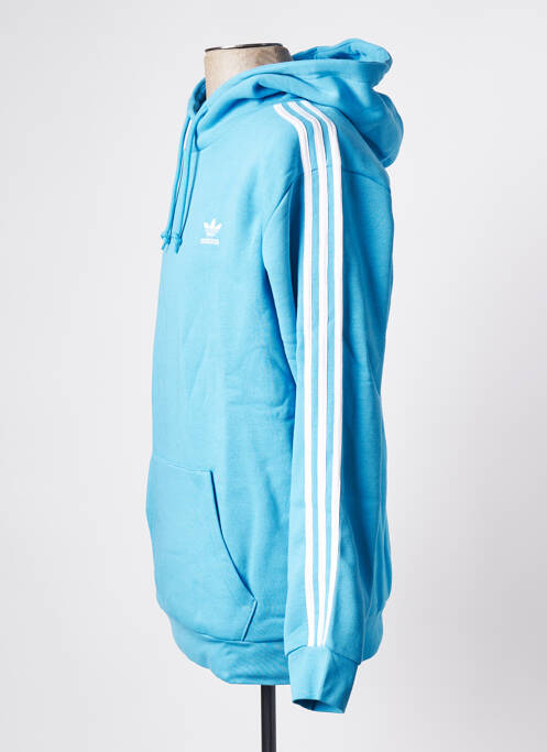 Sweat-shirt bleu ADIDAS homme