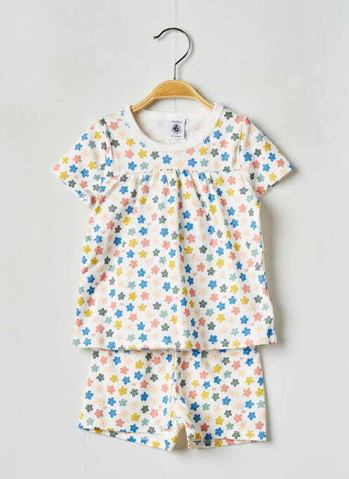 Pyjashort blanc PETIT BATEAU pour fille