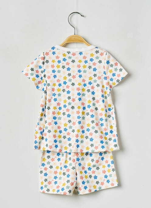 Pyjashort blanc PETIT BATEAU pour fille