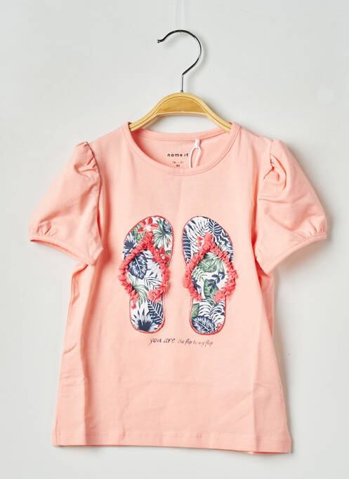 T-shirt orange NAME IT pour fille