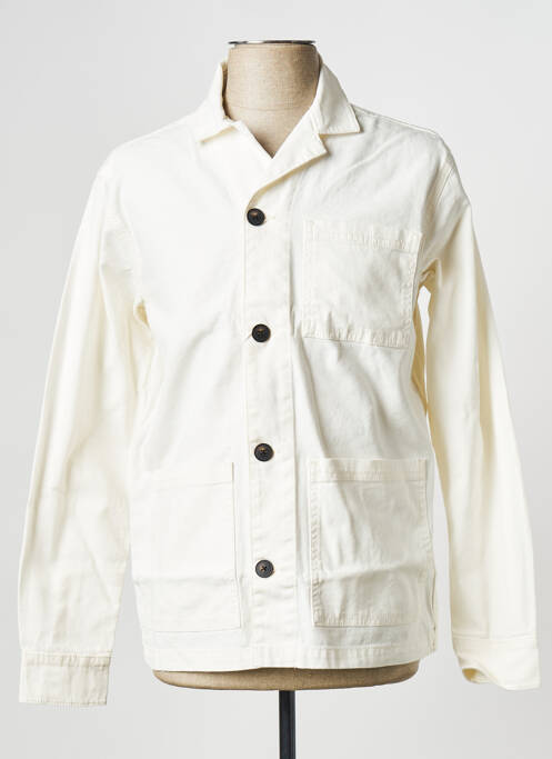 Veste casual blanc KNOWLEDGE COTTON APPAREL pour homme