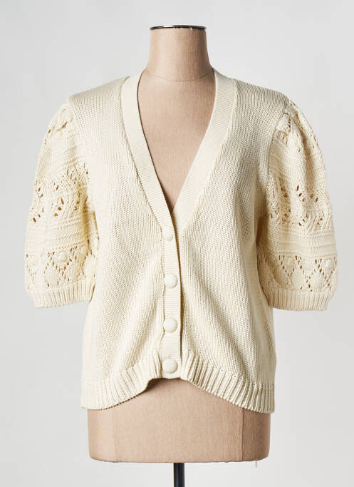 Gilet manches longues beige B.YOUNG femme