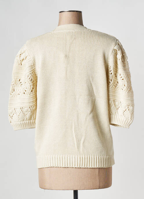 Gilet manches longues beige B.YOUNG femme