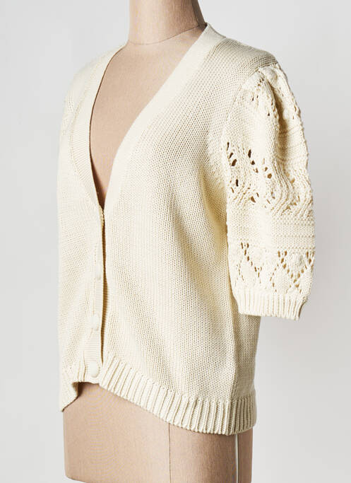 Gilet manches longues beige B.YOUNG femme