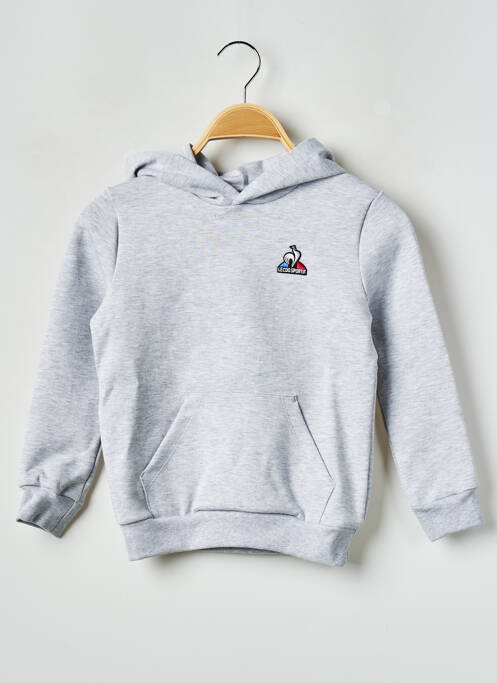 Sweat-shirt à capuche gris LE COQ SPORTIF pour enfant