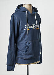 Sweat-shirt à capuche bleu JACK & JONES pour homme seconde vue