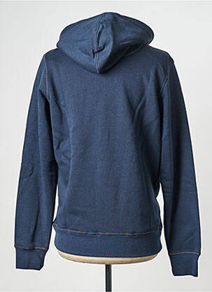 Sweat-shirt à capuche col rond bleu JACK & JONES homme