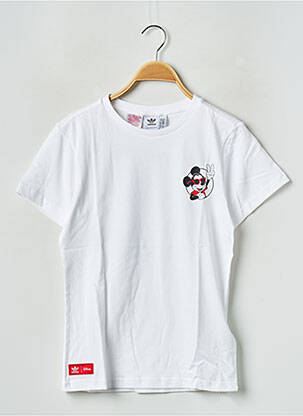 T-shirt col rond blanc ADIDAS enfant