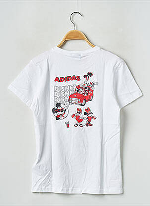 T-shirt col rond blanc ADIDAS enfant