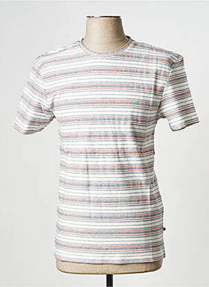 T-shirt col rond marron BONOBO homme