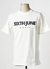 T-shirt blanc SIXTH JUNE pour homme seconde vue