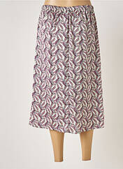 Jupe mi-longue beige VERO MODA pour femme seconde vue