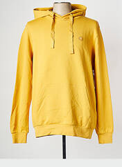 Sweat-shirt jaune KNOWLEDGE COTTON APPAREL pour homme seconde vue