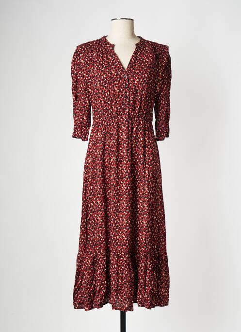 Robe mi-longue rouge BONOBO pour femme