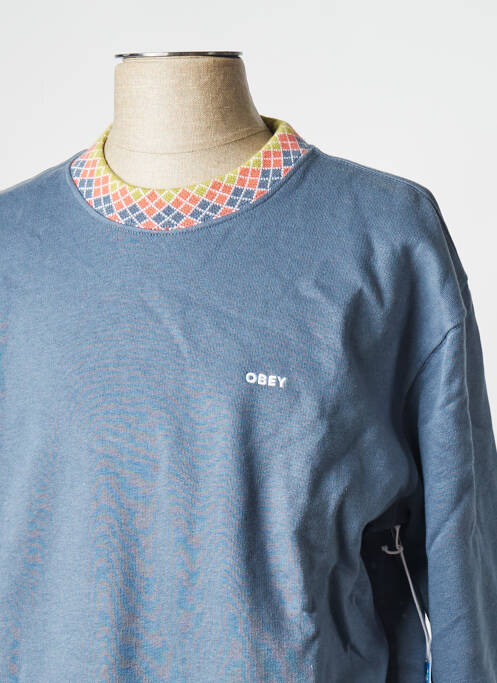 Sweat-shirt bleu OBEY pour homme