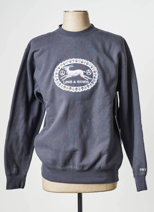 Sweat-shirt bleu OBEY pour homme