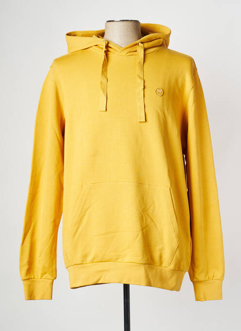Sweat-shirt jaune KNOWLEDGE COTTON APPAREL pour homme