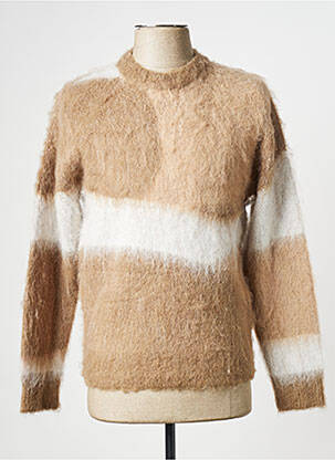 Pull marron OBEY homme