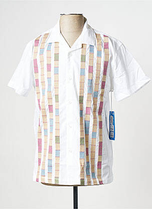 Chemise manches courtes blanc OBEY homme