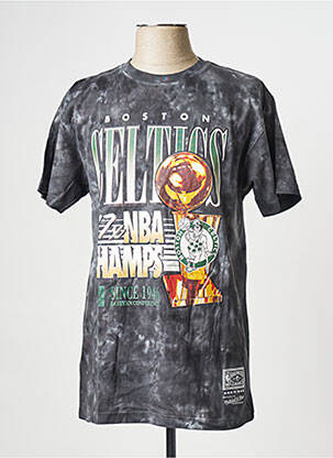 T-shirt noir MITCHELL AND NESS pour homme