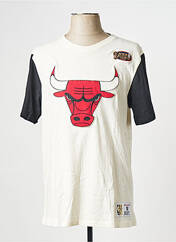 T-shirt beige MITCHELL AND NESS pour homme seconde vue