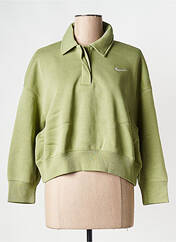 Sweat-shirt vert NIKE pour femme seconde vue