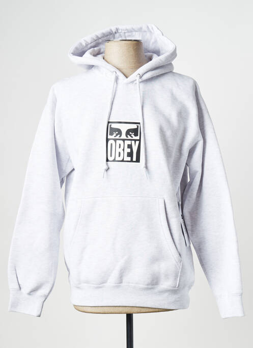 Sweat-shirt gris OBEY pour homme